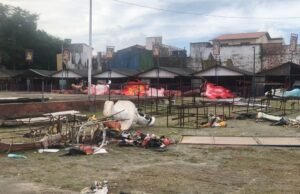 O trabalho continua a todo vapor no Arraial Pertinho de Você, no bairro da Cohama