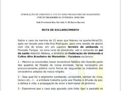 Federação de Umbanda emite nota sobre caso envolvendo suposto “pai de santo” em Joselândia