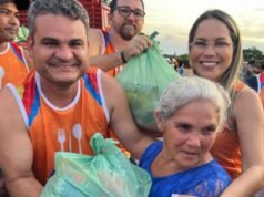 Júnior França participa da entrega de cestas básicas a duas mil famílias em Santa Luzia