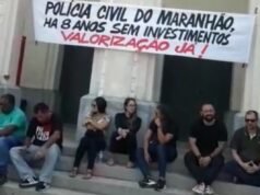 Vídeo: Polícia Civil do Maranhão faz manifestação nesse momento em São Luís
