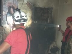 Em São Luís, incêndio atinge quarto com bebê dentro e policiais evitam tragédia