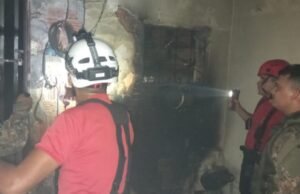 Em São Luís, incêndio atinge quarto com bebê dentro e policiais evitam tragédia