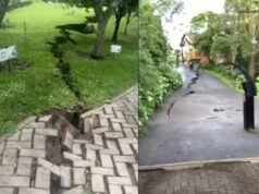 Cidade de Gramado (RS) parte ao meio após temporal; bairro é evacuado