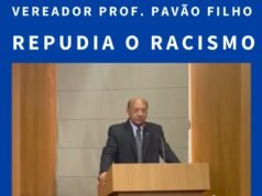 O Vereador Prof. Pavão Filho usou a Tribuna da Câmara Municipal, para falar sobre a necessidade da Consciência contra o Racismo
