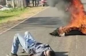 Policial é esfaqueado e amarrado por manifestantes durante protesto em Junco do Maranhão