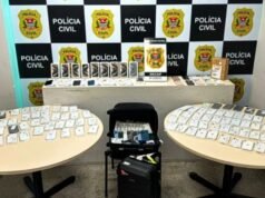 Estrangeiros presos com 100 celulares teriam movimentado R$ 10 mi