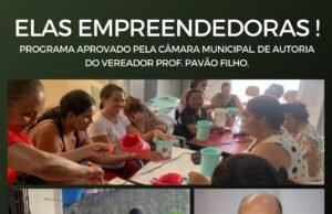 CÂMARA MUNICIPAL APROVA PROJETO DE LEI DO VEREADOR PROF. PAVÃO FILHO QUE CRIA O PROGRAMA “ELAS EMPREENDEDORAS”