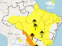 O estado do Maranhão permanece em alerta amarelo de perigo potencial para chuvas intensas até a manhã de terça-feira