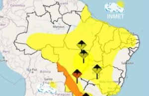 O estado do Maranhão permanece em alerta amarelo de perigo potencial para chuvas intensas até a manhã de terça-feira